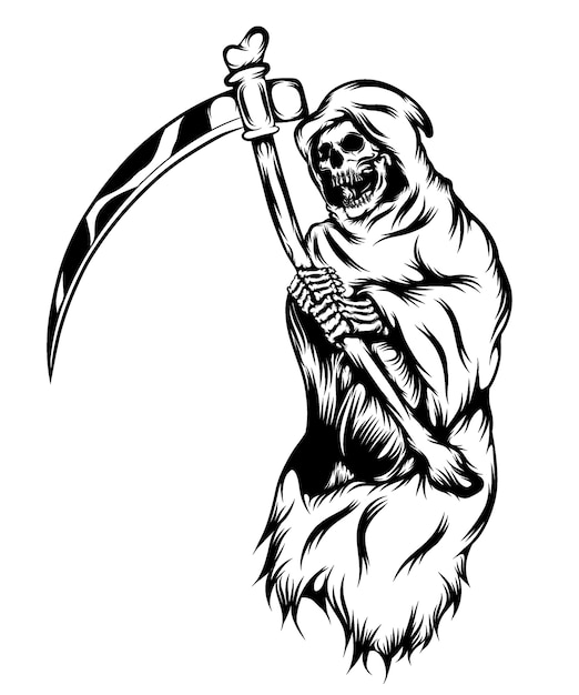 grim reaper scythe clip art