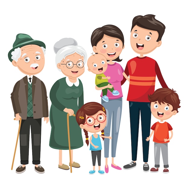 Download Premium Vector | Illustration of happy family
