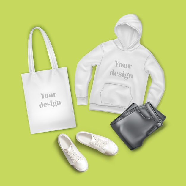 green hoodie black jeans