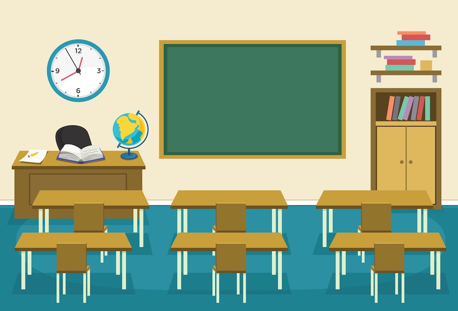 Premium Vector | Illustration of kids classroom