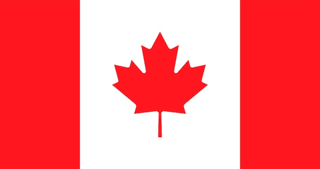 カナダの国旗のイラスト 無料のベクター
