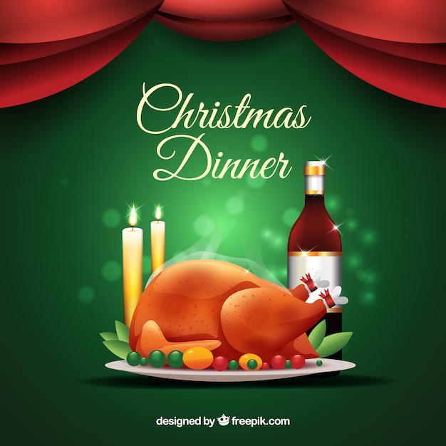 christmas dinner poster