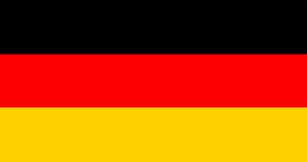 ドイツの旗のイラスト 無料のベクター