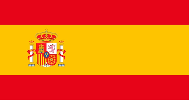 スペインの旗のイラスト 無料のベクター