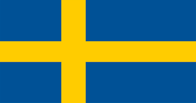 スウェーデンの旗のイラスト 無料のベクター