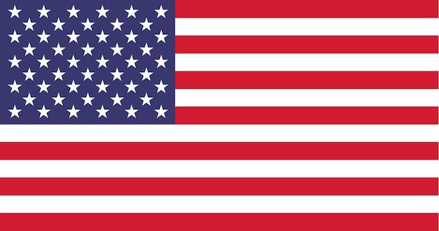アメリカの旗のイラスト 無料のベクター