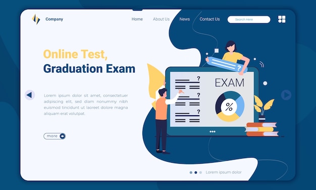 Online Exam Free Templates For Website