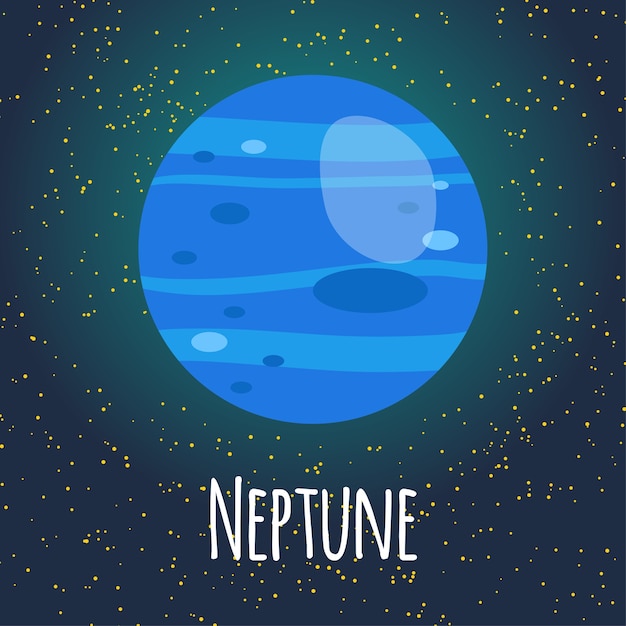 Premium Vector Illustration neptune