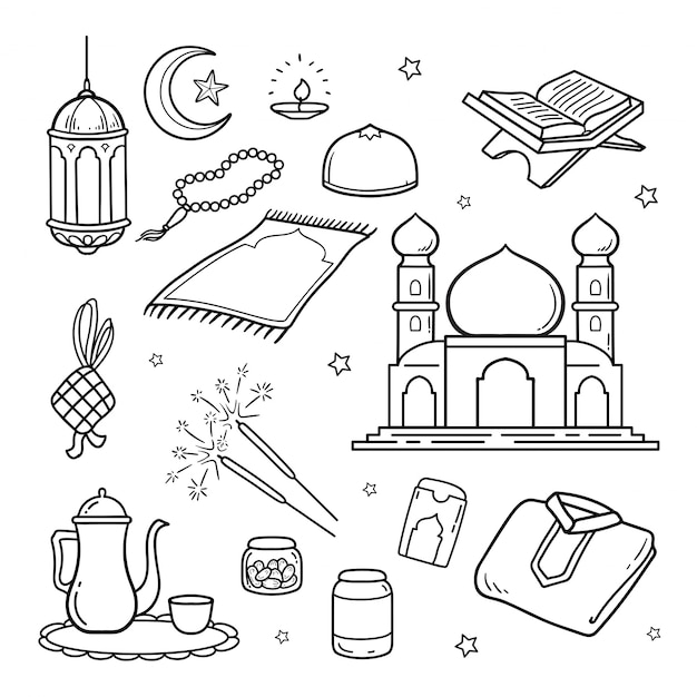Premium Vector Illustration Of Ramadan Doodle