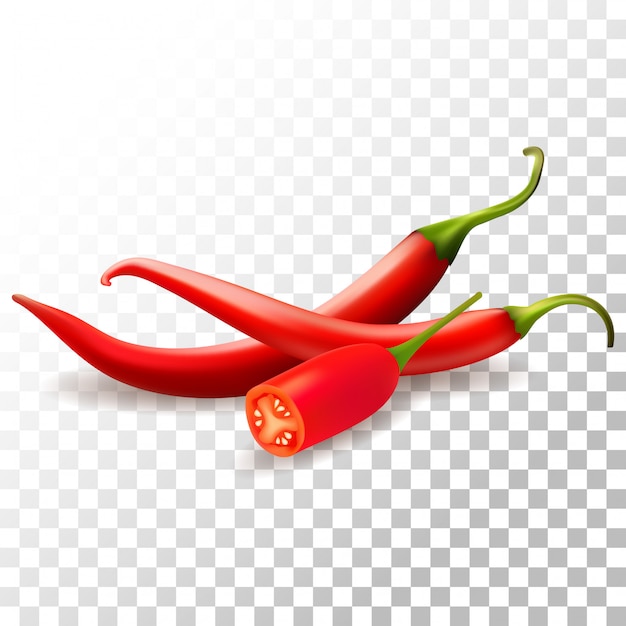Download Free Illustration Realistic Chili Pepper On Transparent Premium Vector Use our free logo maker to create a logo and build your brand. Put your logo on business cards, promotional products, or your website for brand visibility.