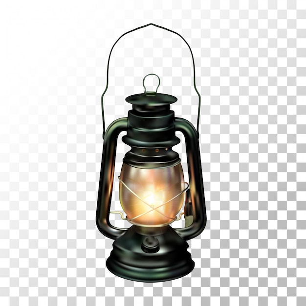 Premium Vector | Illustration realistic lantern old style on transparent