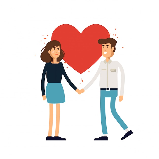 Premium Vector | Illustration set of couple in love, family ...