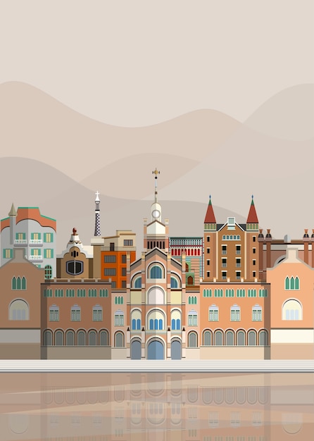 Download Free Vector | Illustration of spanish landmarks