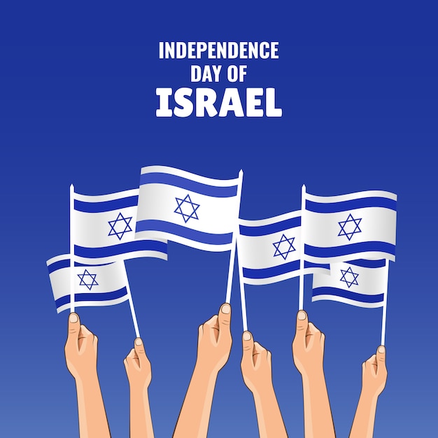 Premium Vector Illustration on the theme independence day of israel