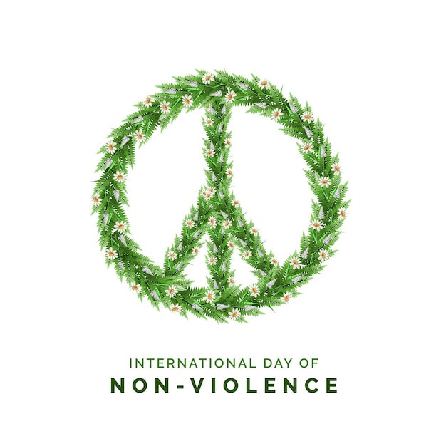 Premium Vector Illustration vector international day of nonviolence