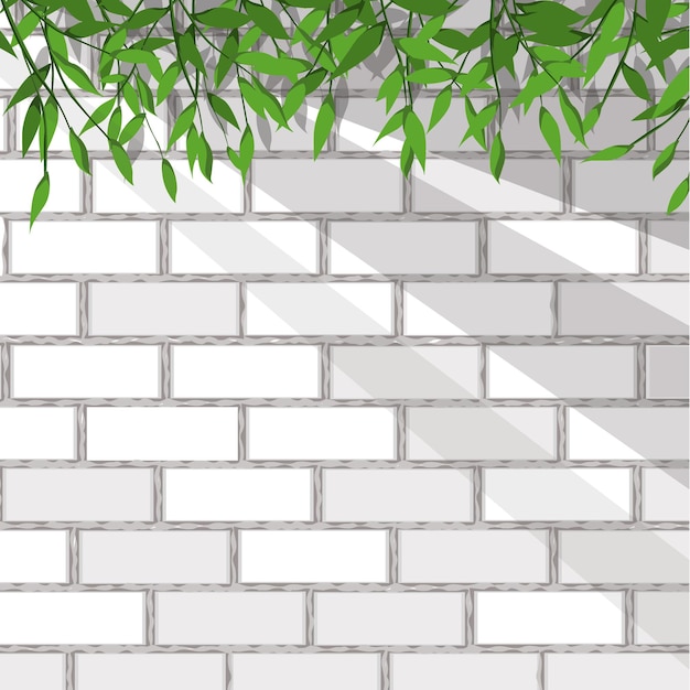 Premium Vector | Illustration of wall and plant background