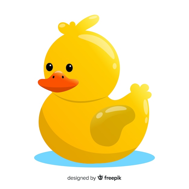 rubber duck on water