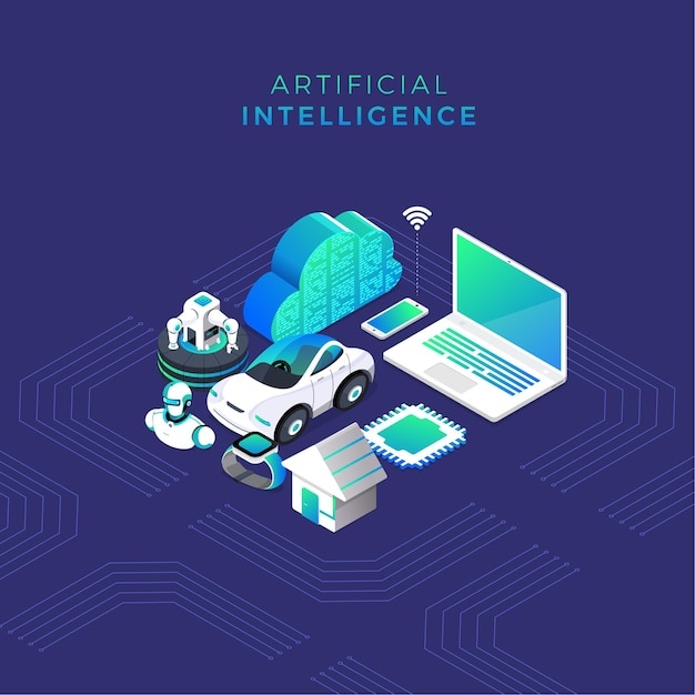 Premium Vector Illustrations Concept Artificial Intelligence Ai