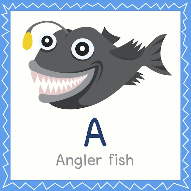 Download Premium Vector | Illustrator of a for angler fish animal
