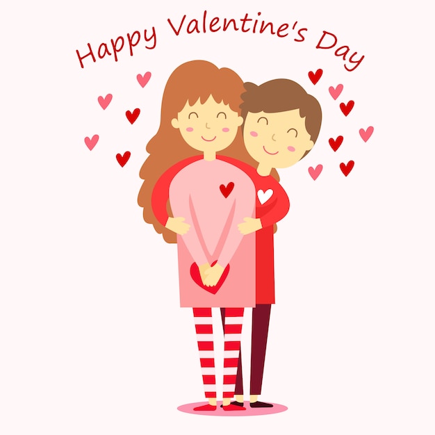 Premium Vector | Illustrator of happy valentine day boy