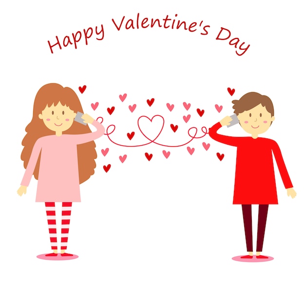 Download Premium Vector | Illustrator of hello valentine's day