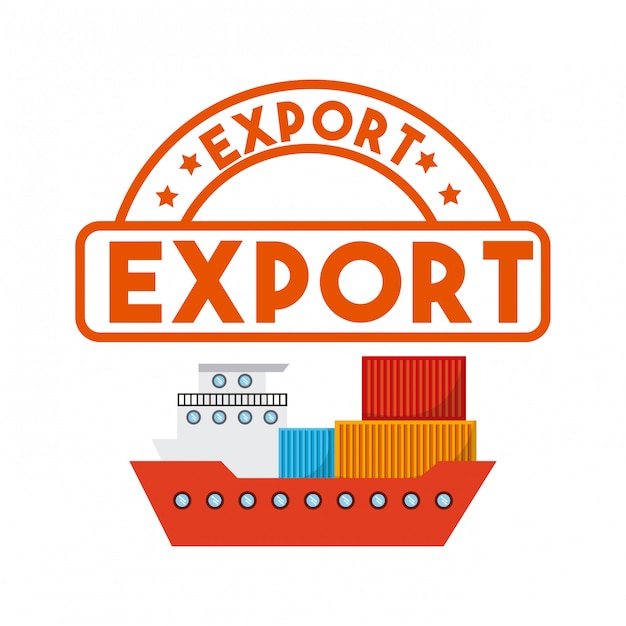 Download Import and export design | Premium Vector