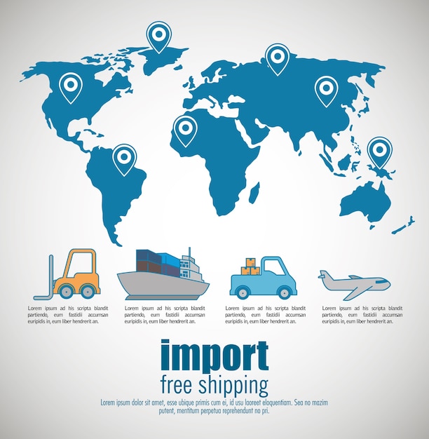 Download Free Import Free Shipping Infographic Premium Vector Use our free logo maker to create a logo and build your brand. Put your logo on business cards, promotional products, or your website for brand visibility.
