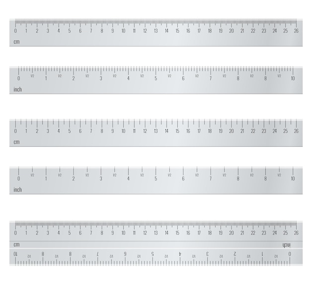 18 metric scale ruler