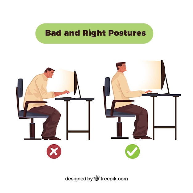 Image result for posture infront of computer