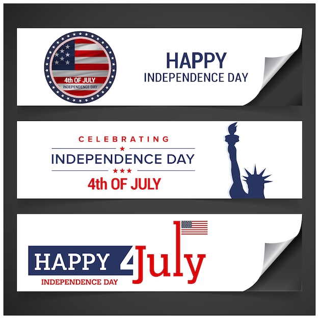 Free Vector | Independence day banner design