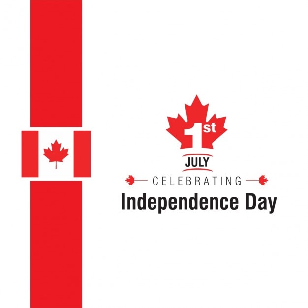 Independence day canada background Vector Free Download