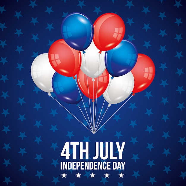Premium Vector | Independence day card