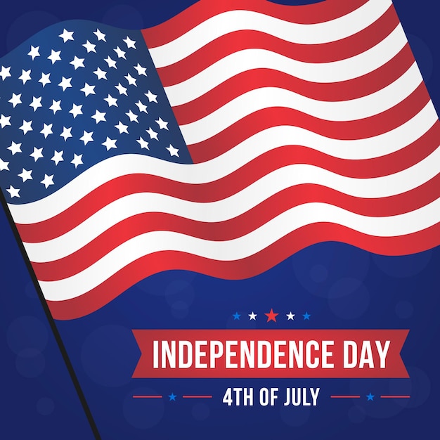 Free Vector | Independence day celebration flat design