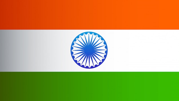 Download India flag flat style design Vector | Premium Download