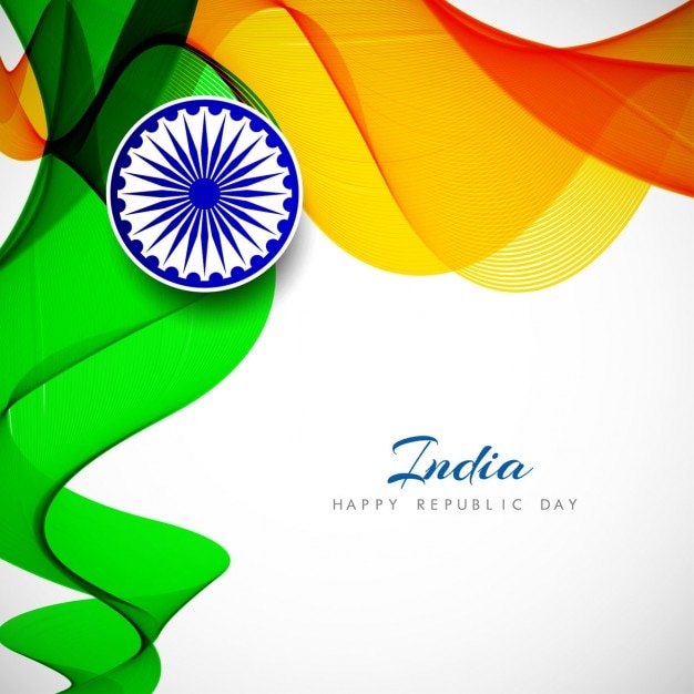 Free Vector India Republic Day Abstract Wavy Background * freedom has not come easy, it is because of the sacrifices of our. india republic day abstract wavy