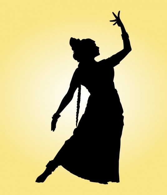 Indian Dancer Silhouette
