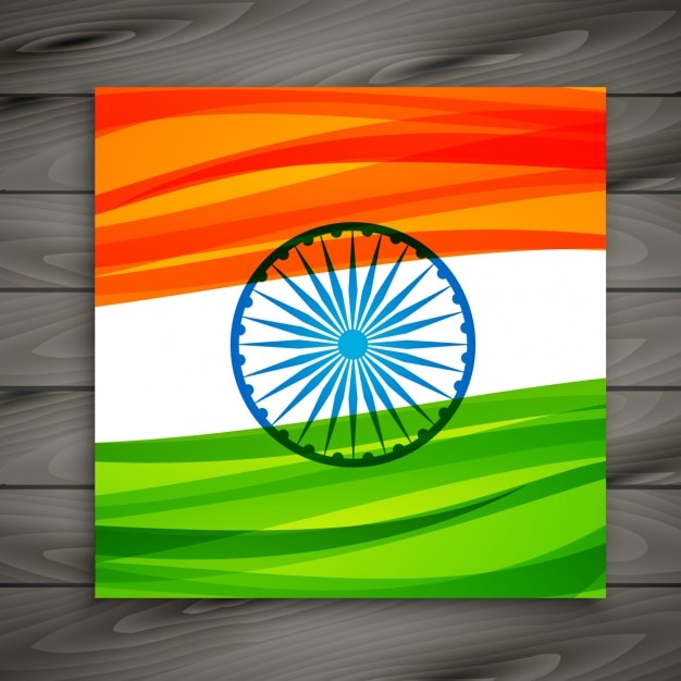 Download Indian flag card Vector | Free Download