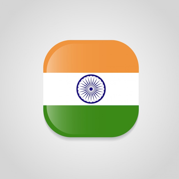 Download Indian flag design with a creative design vector | Premium ...