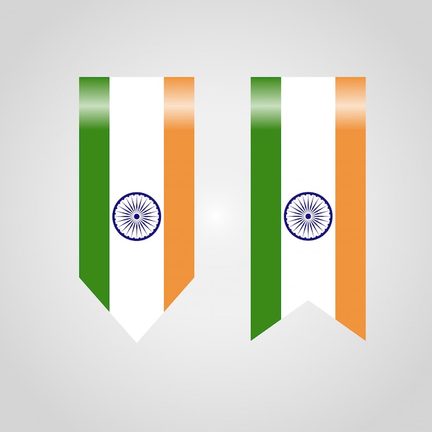 Download Indian flag design with a creative design vector Vector ...