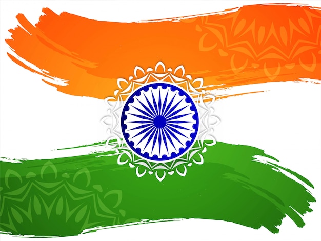Free Vector | Indian flag theme republic day background