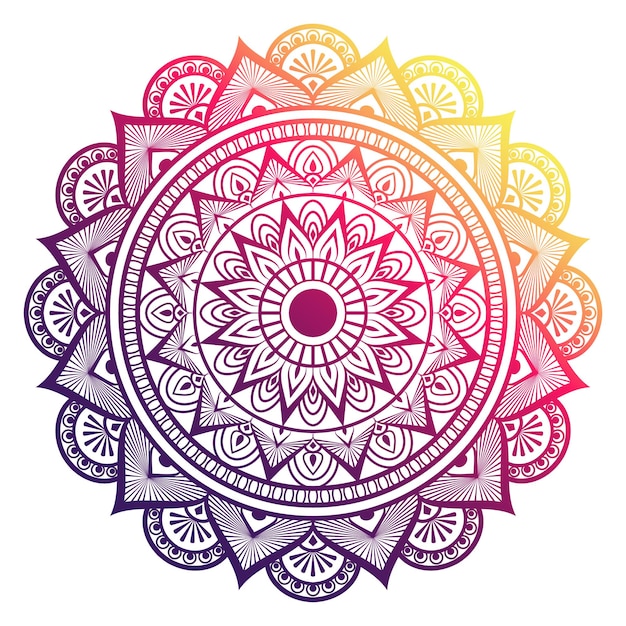 Premium Vector | Indian flower mandala