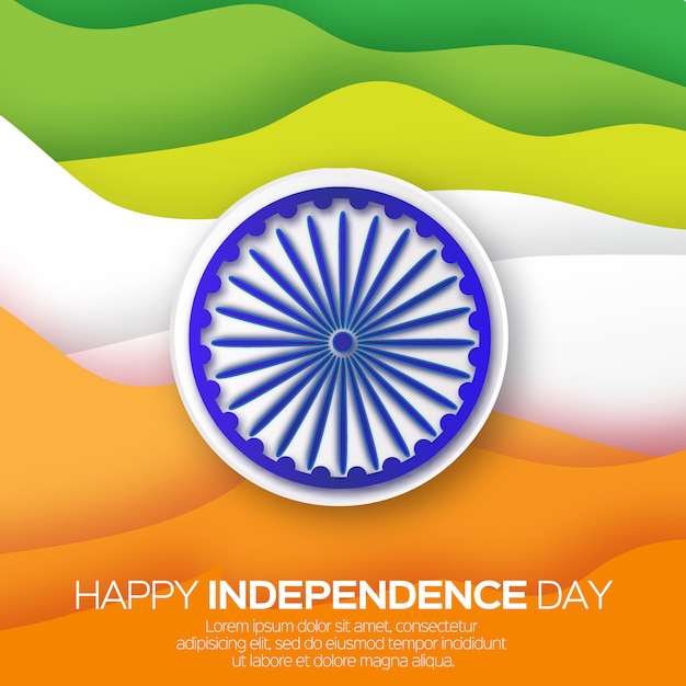 Premium Vector | Indian independence day. celebration background with ...