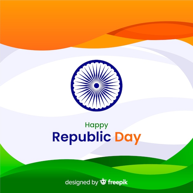 Free Vector | Indian republic day background