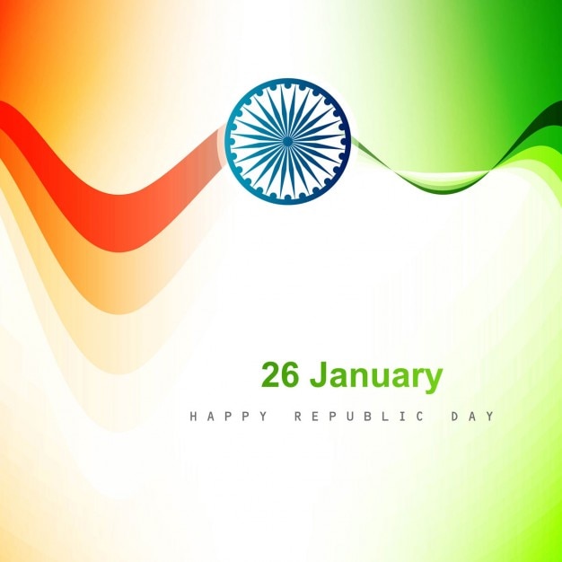 Free Vector | Indian republic day greeting