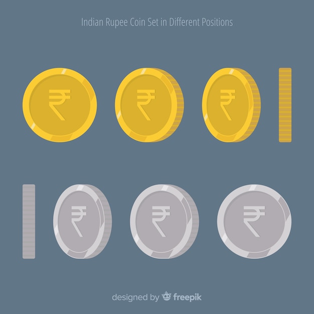 Free Vector Indian Rupee Coins