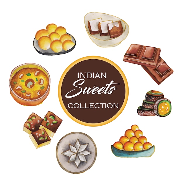 Indian sweets collection