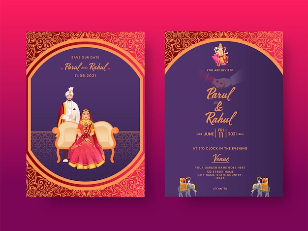 indian wedding invitation cards templates free download