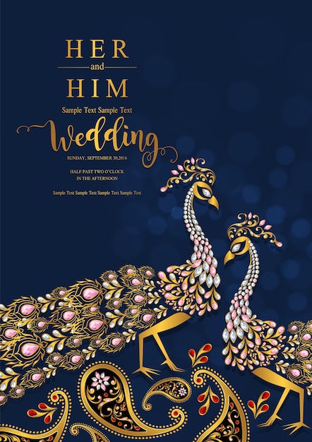 indian wedding invitation card template psd free download