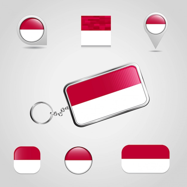 Download Free Indonesia Country Flag On Keychain Premium Vector Use our free logo maker to create a logo and build your brand. Put your logo on business cards, promotional products, or your website for brand visibility.