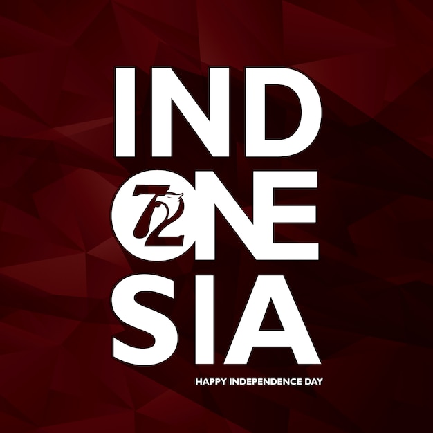 Indonesia independence day background design | Premium Vector